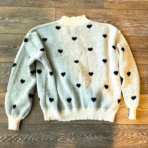 Sweater with hearts. XL.